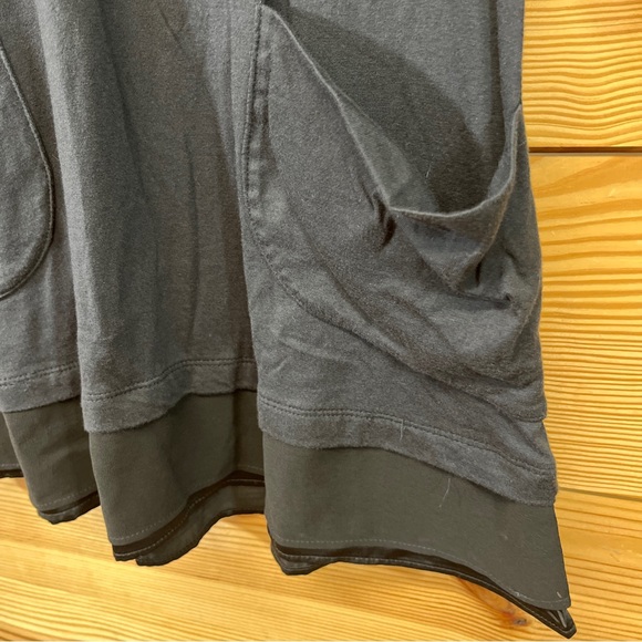 LOGO Lori Goldstein Shirt XXSP Petite Black Swing Satin Chiffon Trim Jewels - Picture 9 of 15